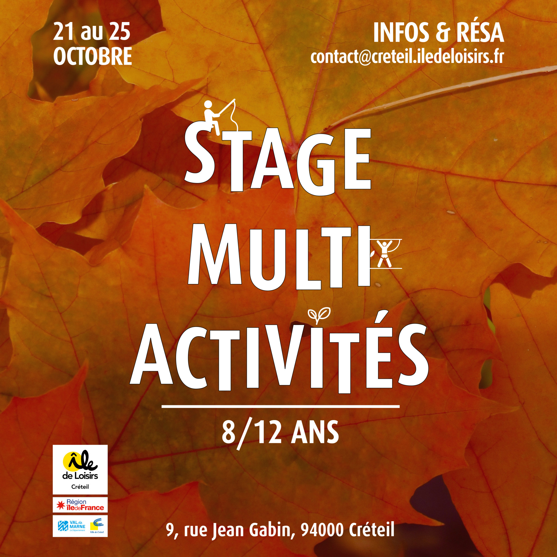 Stage multi activités du 21 au 25 octobre 2024